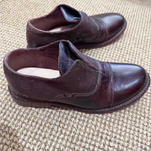 BedStu Dark Brown Leather Flats